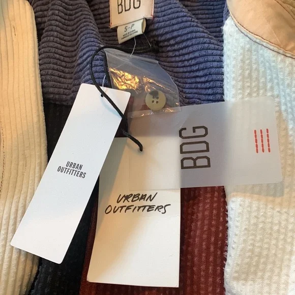 urban outfitters multi color corduroy cropped jacket - Picture 5 of 5